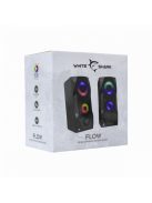 White Shark Flow RGB Speaker Black