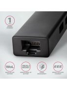 AXAGON HMC-GL3A SuperSpeed USB-C hub + Gigabit LAN Black