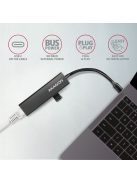 AXAGON HMC-GL3A SuperSpeed USB-C hub + Gigabit LAN Black