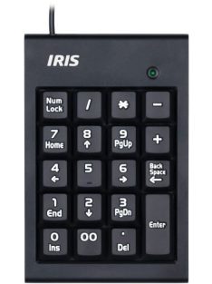 IRIS B-15 USB numerikus billentyűzet Black