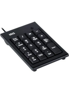 IRIS B-15 USB numerikus billentyűzet Black
