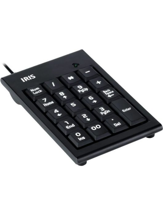 IRIS B-15 USB numerikus billentyűzet Black