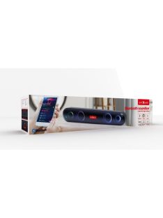   Gembird SPKBT-BAR400L Bluetooth Soundbar with LED Light Effect Black