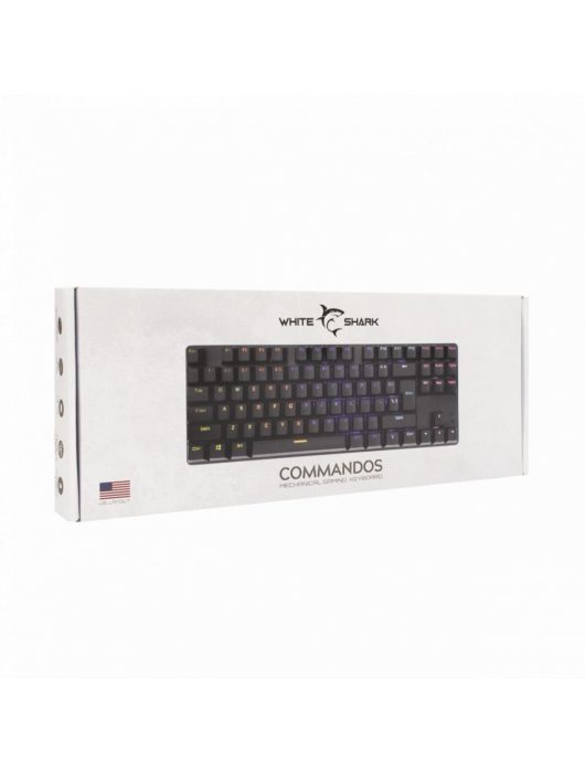 White Shark GK-2106B Commandos Red Switch Mechanical Gaming keyboard Black HU
