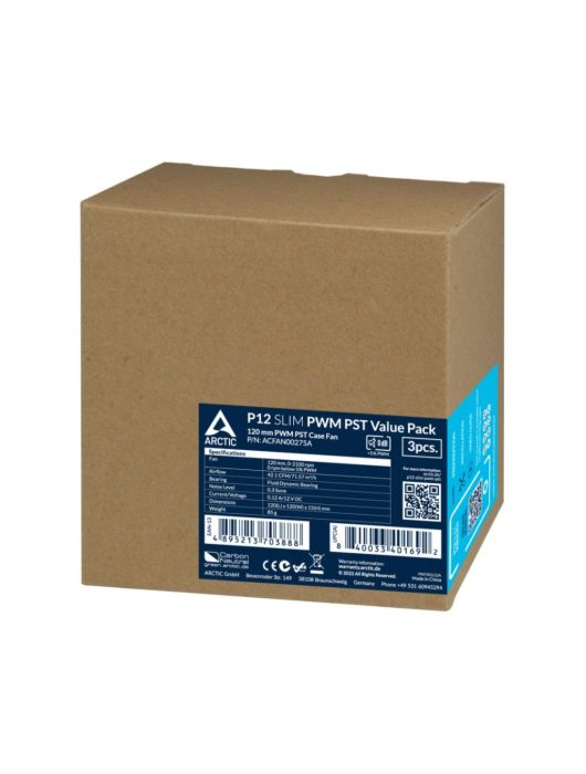 Arctic P12 Slim PWM PST (3db/cs)