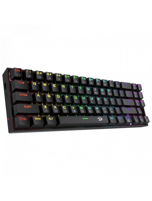 Redragon Deimos, Wired & Wireless Mechanical keyboard, RGB, blue switch Black HU