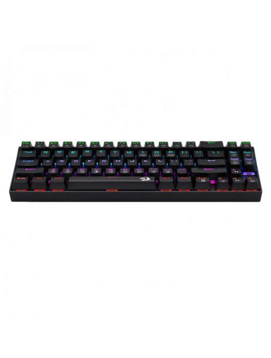 Redragon Deimos, Wired & Wireless Mechanical keyboard, RGB, blue switch Black HU