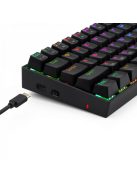 Redragon Deimos, Wired & Wireless Mechanical keyboard, RGB, blue switch Black HU