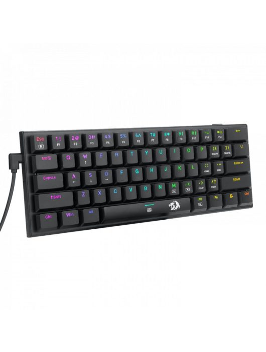 Redragon Anivia, wired mechanical keyboard,RGB, red switch Black HU