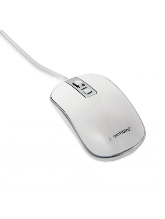Gembird MUS-4B-06-WS Optical mouse White/Silver