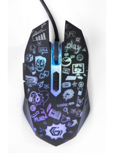 Gembird MUS-6B-GRAFIX-01 optical mouse Black