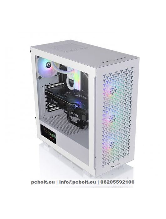 Thermaltake V350 TG ARGB Air Snow Tempered Glass White