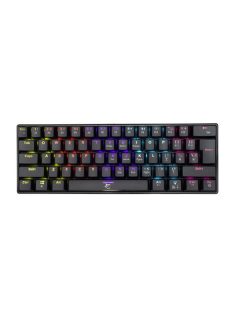   White Shark GK-2022B Shinobi Blue Switches Mechanical 60% Gaming Keyboard Black HU