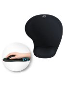 ACT AC8010 Ergonomic with wrist rest Egérpad Black