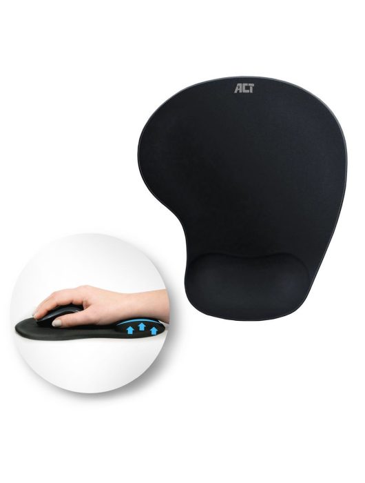 ACT AC8010 Ergonomic with wrist rest Egérpad Black