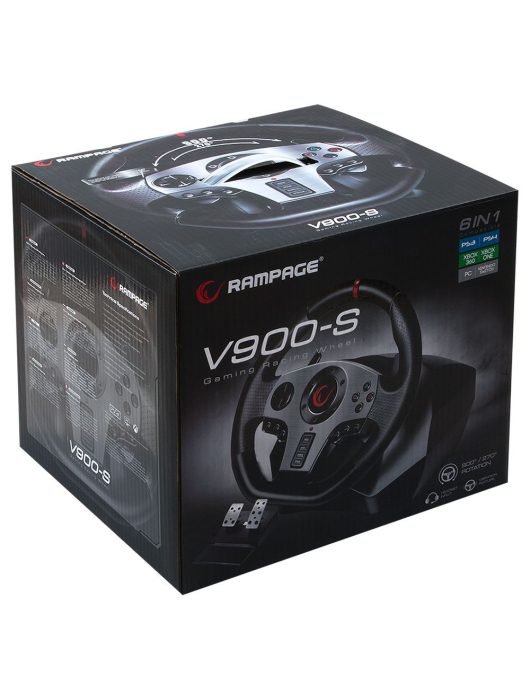 Rampage V900-S USB Kormány Black