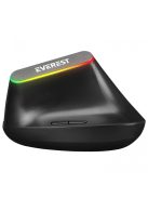 Everest SMW-618 Ergonomic RBG Optical Wireless Mouse Black
