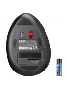 Everest SMW-618 Ergonomic RBG Optical Wireless Mouse Black