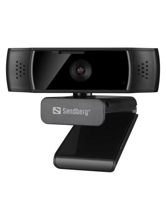 Sandberg USB Webcam Autofocus DualMic Webkamera Black
