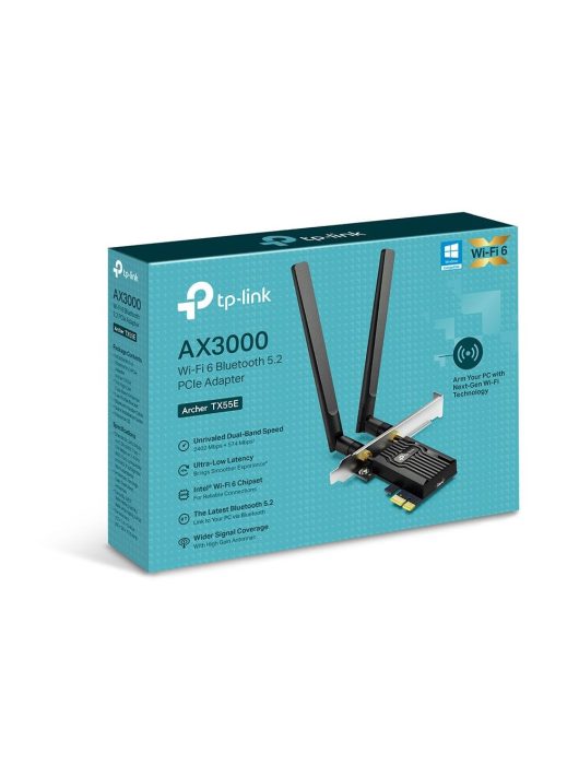 TP-Link Archer TX55E AX3000 Wi-Fi 6 Bluetooth 5.2 PCIe Adapter