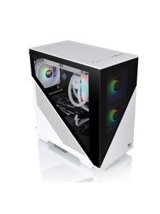   Thermaltake Divider 170 TG Snow ARGB Micro Chassis Tempered Glass White/Black