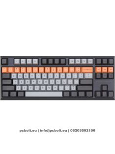   Varmilo VCS88 Bot: Lie USB Cherry MX Blue Mechanical Gaming Keyboard Gray/Orange HU