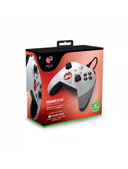 PDP Xbox Series X/S & PC USB Gamepad REMATCH Radial White