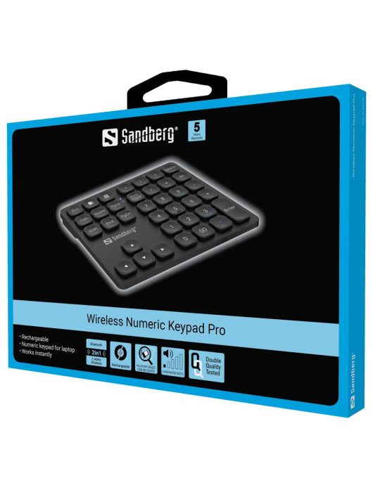 Sandberg Wireless Numeric Keypad Pro Black