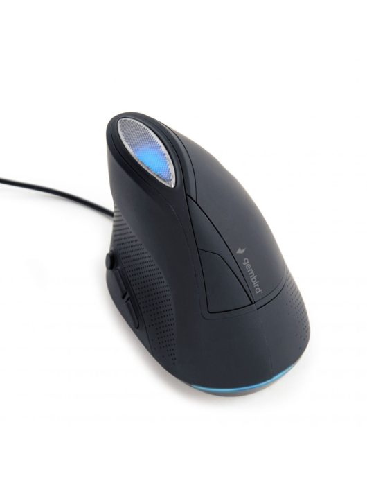 Gembird MUS-ERGO-03 Ergonomic mouse Space Gray