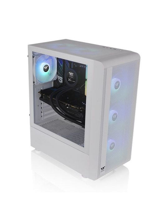 Thermaltake S200 TG ARGB Tempered Glass Snow White
