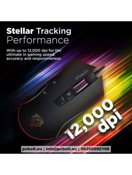 VERTUX Rodon RGB Gaming Mouse Black