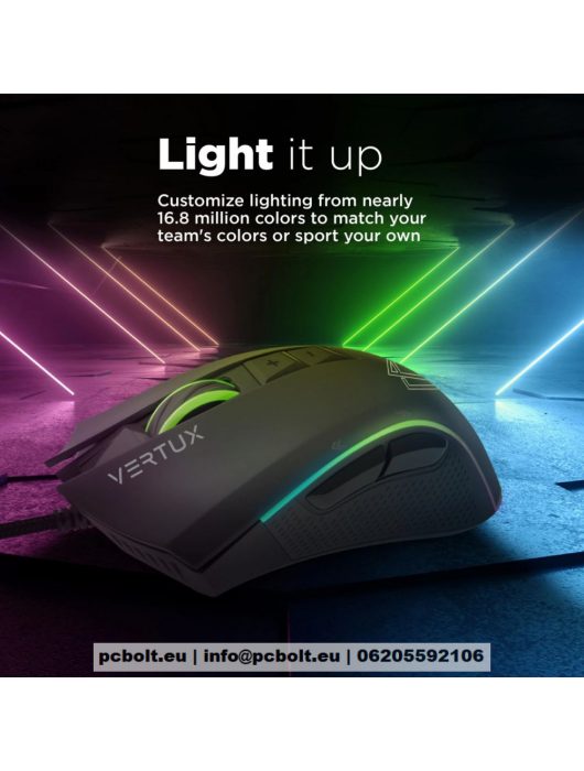 VERTUX Rodon RGB Gaming Mouse Black