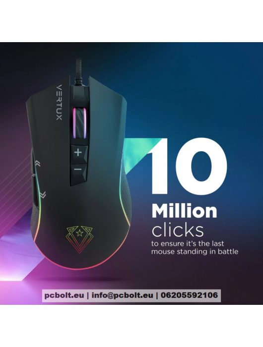 VERTUX Rodon RGB Gaming Mouse Black
