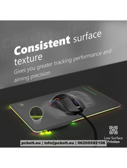 VERTUX Fluxpad Egérpad Black