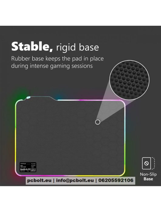 VERTUX Fluxpad Egérpad Black