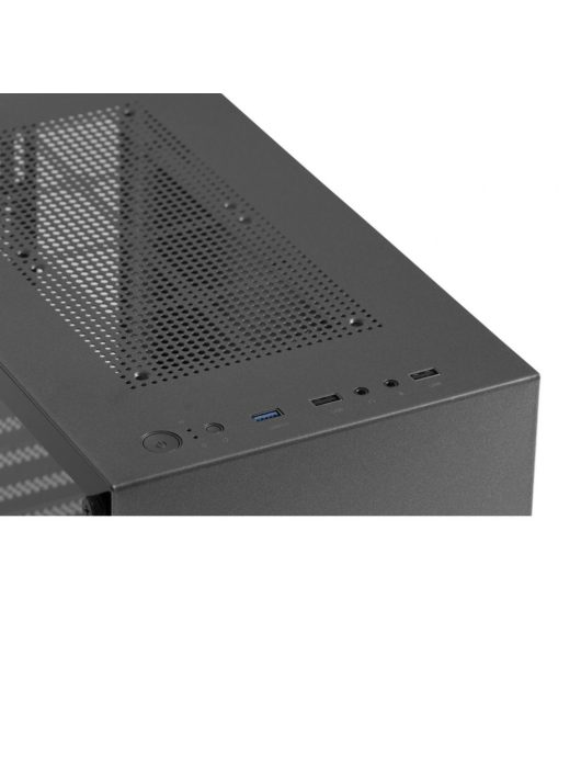 MS Fighter S300 Gaming Tempered Glass Window Grey