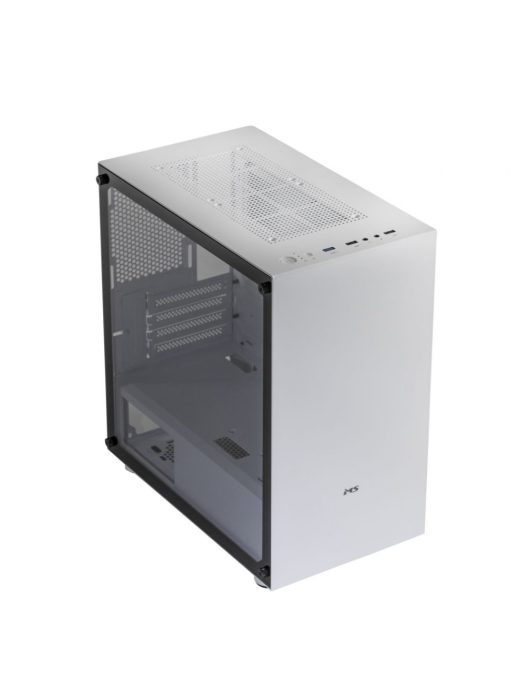 MS Fighter S301 Gaming Tempered Glass Window White