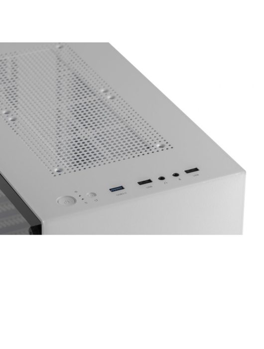 MS Fighter S301 Gaming Tempered Glass Window White