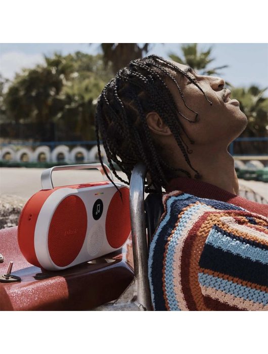 Polaroid P3 009091 Wireless Bluetooth Speaker White/Red