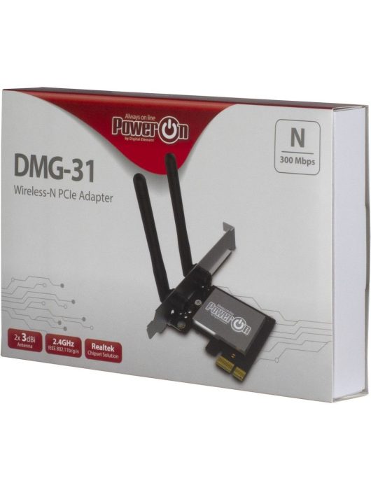 PowerON DMG-31 Wi-Fi 4 PCIe Adapter