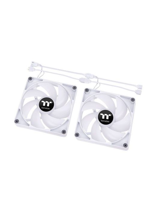 Thermaltake CT140 ARGB Sync PC Cooling Fan White (2-Fan Pack)