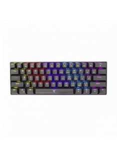   White Shark GK-2022B Shinobi Blue Switches Mechanical 60% Gaming Keyboard Black US
