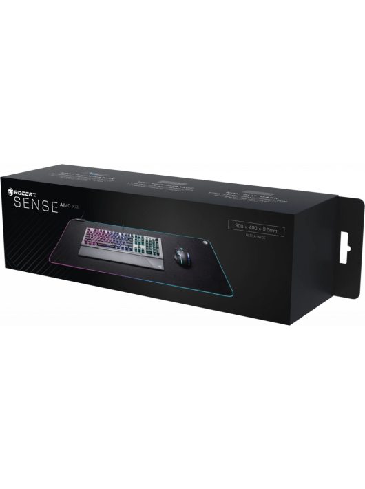 Roccat Sense AIMO XXL Egérpad Black