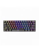 White Shark GK-2022B Shinobi Red Switches Mechanical 60% Gaming Keyboard Black US