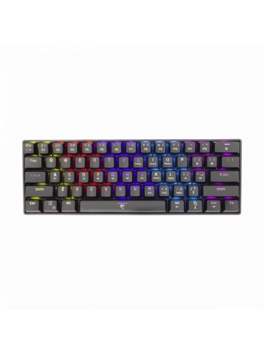 White Shark GK-2022B Shinobi Red Switches Mechanical 60% Gaming Keyboard Black US