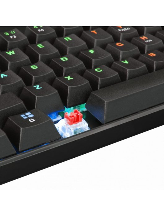 White Shark GK-2022B Shinobi Red Switches Mechanical 60% Gaming Keyboard Black US