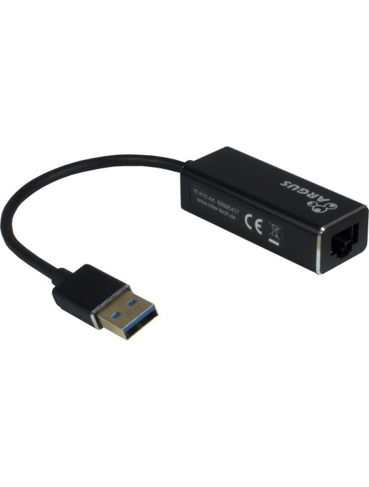 Inter-Tech Argus IT-810 USB Gigabit Ethernet Adapter Black