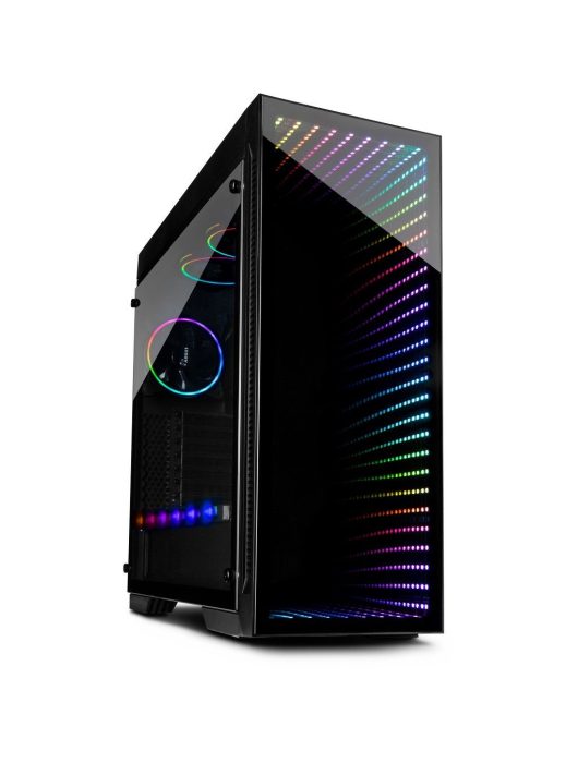 Inter-Tech X-908 Infini2 RGB Tempered Glass Black