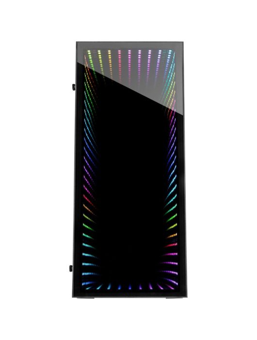 Inter-Tech X-908 Infini2 RGB Tempered Glass Black