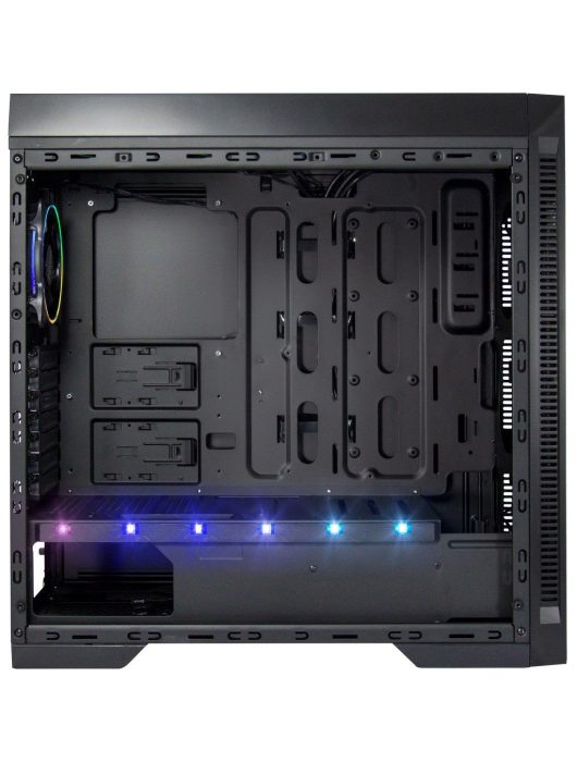 Inter-Tech X-908 Infini2 RGB Tempered Glass Black